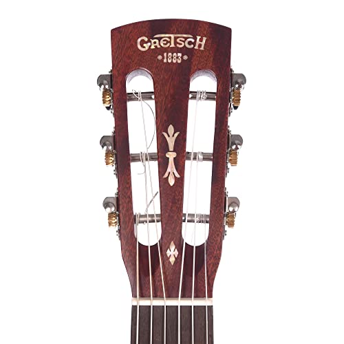Gretsch G9126 Acoustic Electric Guitar-Ukulele with Cutaway - Honey Mahogany Stain