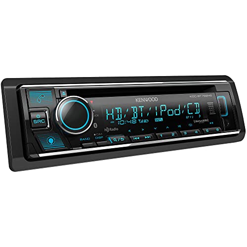 KENWOOD KDC-BT782HD Single DIN Bluetooth CD Car Stereo Receiver with Amazon Alexa Voice Control | LCD Text Display | USB & Aux Input