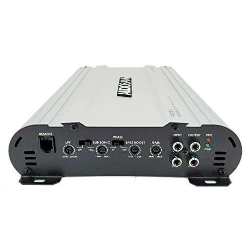Audiobank Monoblock 3000 WATTS Amp Class AB Car Audio Stereo Amplifier P3001 Heavy-Duty Aluminum Alloy Heatsink | Class A-B Operation Remote On/Off Circuit