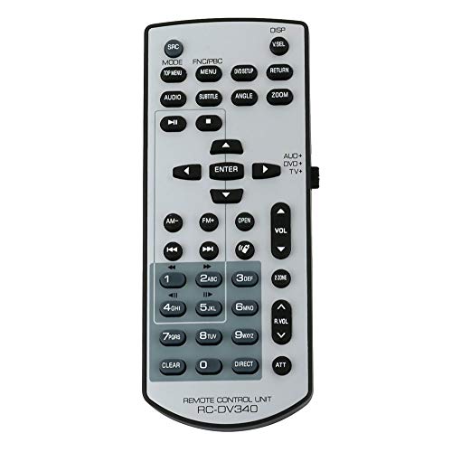 Kenwood RC-DV340 Remote Control Replaced for Kenwood Audio System RCDV340