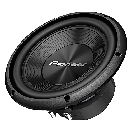 Pioneer TS-A100D4 A Series 10” 1300 W Max Power, Dual 4 Ohm Voice Coil, IMPP Cone, Rubber Surround - Component Subwoofer