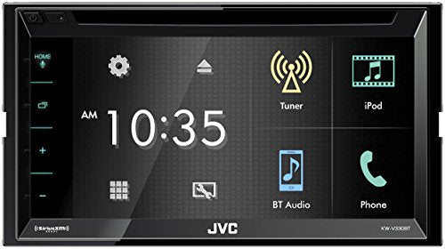 JVC KW-V330BT Multimedia Receiver featuring 6.8 Clear Resistive Touch Panel, Bluetooth, 13-Band EQ