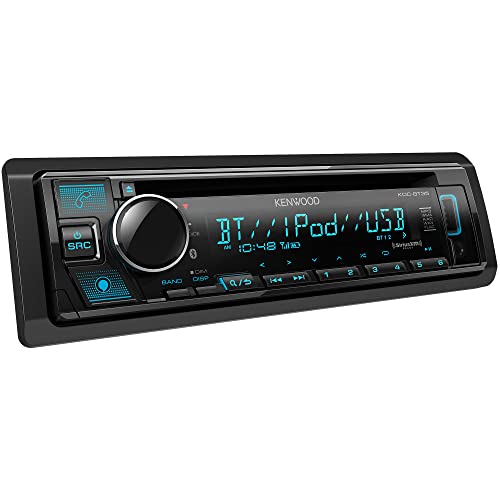 KENWOOD KDC-BT35 CD Car Stereo with Bluetooth, Front USB, AUX, Amazon Alexa, SiriusXM Radio Ready and Variable Display Color Illumination