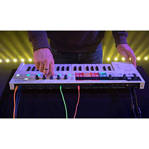 Arturia - Keystep Pro - All-in-One Performance MIDI Controller, Sequencer and Arpeggiator - 4 Polyphonic Sequencer Tracks, 24-Part Drum Sequencer, MIDI & CV Connectivity, 37-Note Slim Keybed