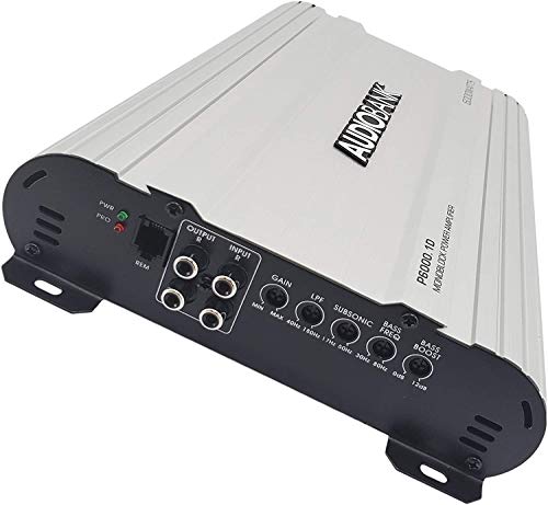 Audiobank P6001 Monoblock 6000 WATTS Amp Class D 1OHM Car Audio Stereo Amplifier with Remote Turn On/Off Circuit/Heavy-Duty Aluminium Alloy Heatsink Power and Protection Indicator