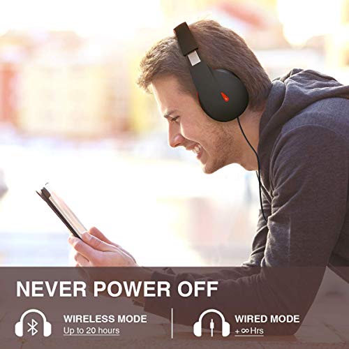 Ausdom AH2 - Wireless Bluetooth Over Ear Foldable Headphones