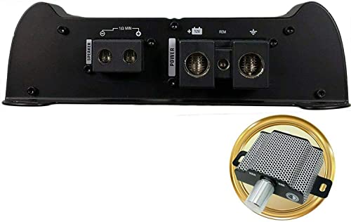 Gravity 6000.1D Class D Car Audio Amplifier – 3000 Watts True RMS @ 1 Ohm Max Power at 6000W, 1/2/4 Ohm Stable, Digital, Monoblock, Mosfet Power Supply, Great for Subwoofers