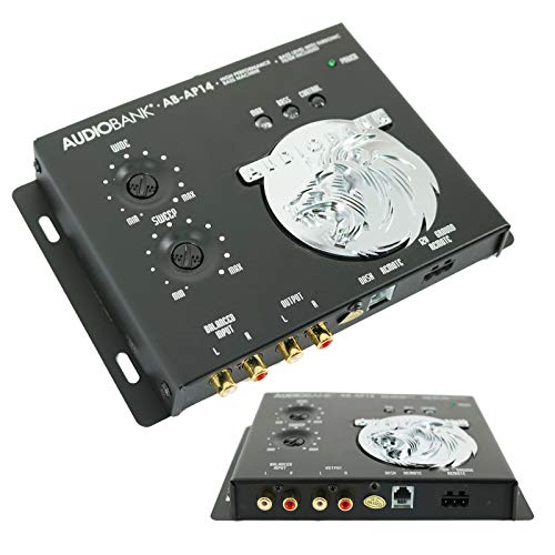 AudioBank 1/2 Din Car Audio Digital High Performance Bass Control Machine Including Bass Processor, Bass Maximizer & Sound Restoration for Subwoofer with Bass Knob (AB-AP14)