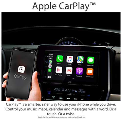 JVC KW-M56BT Apple CarPlay Multimedia Player Double DIN Receiver w/ Capacative Touchscreen