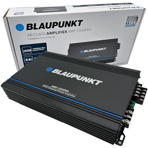 Blaupunkt AMP1504PRO - 1500 Watts 4/3/2-Channel 2 Ohm Stable Amplifier