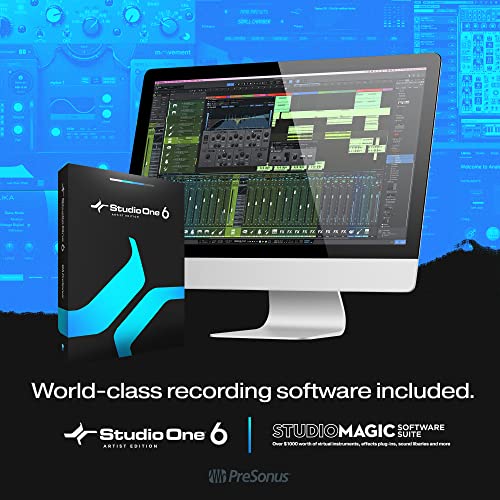 PreSonus Studio 1824c 18x20, 192 kHz, USB Audio Interface with Studio One Artist and Ableton Live Lite DAW Recording Software