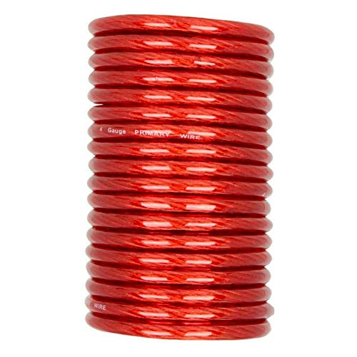 Audiobank P1601 Monoblock 1600 WATTS Amp Class AB Car Audio Amplifier Heavy-Duty Aluminum Alloy Heatsink + 4 Gauge 2300Watts Car Amplifier Installation Wiring Kit Red