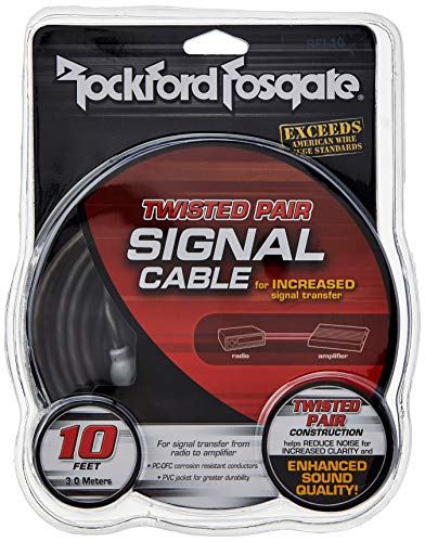 Rockford Fosgate RFI-10 Twisted Pair Signal Cable - 10 feet