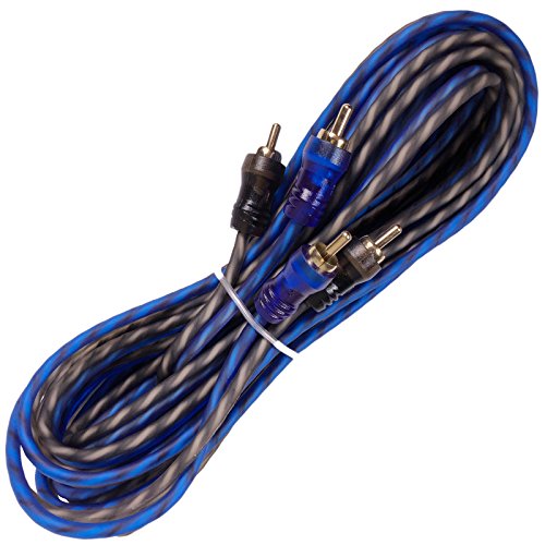 Gravity BGC0B - Complete 4000W 0 Gauge Car Amplifier Installation Wiring Kit (Blue)