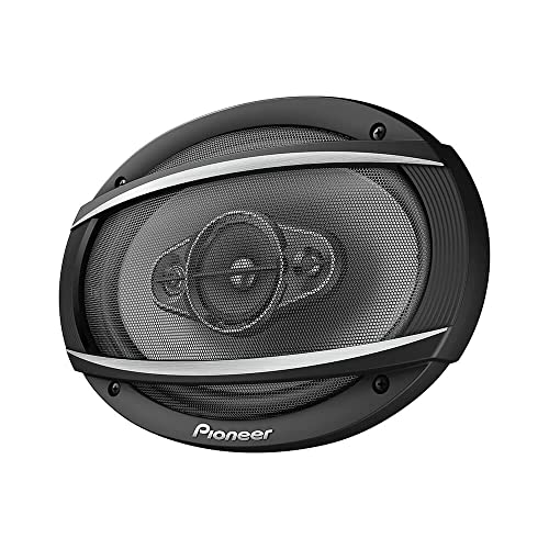 PIONEER TS-A692F, 4-Way Car Audio Speakers, Full Range, Clear Sound Quality, Easy Installation and Enhanced Bass Response, 6 x9” Speakers, Gray