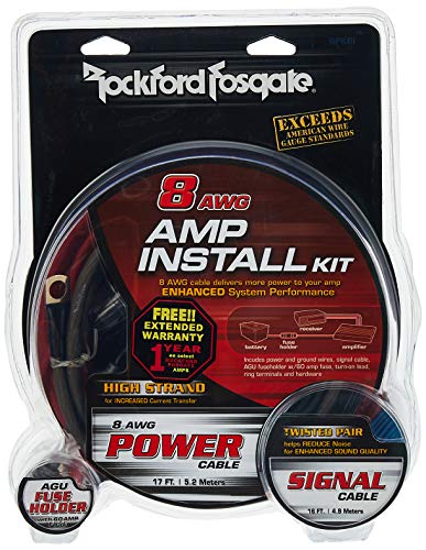 Rockford Fosgate RFK8i 8-gauge amplifier wiring kit