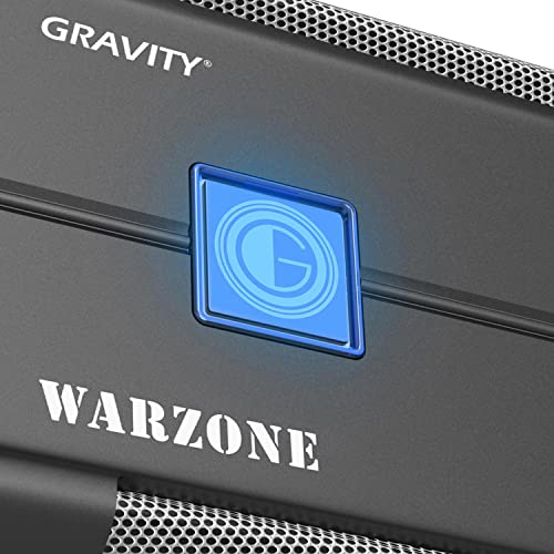 Gravity 6000.1D Class D Car Audio Amplifier – 3000 Watts True RMS @ 1 Ohm Max Power at 6000W, 1/2/4 Ohm Stable, Digital, Monoblock, Mosfet Power Supply, Great for Subwoofers