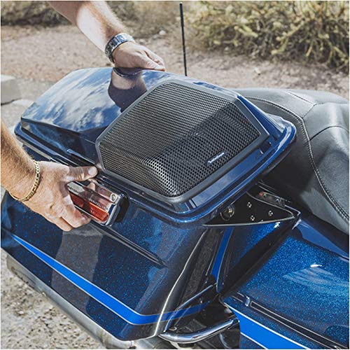 Rockford Fosgate TMS69BL9813 Power Harley Davidson Saddlebag Speaker Audio Kit with Harness and All Installation Hardware (1998-2013)