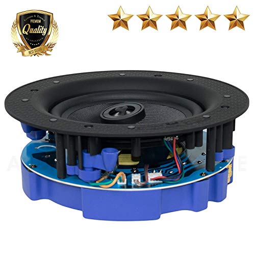 Package: Gravity Premium SG-6Hi 6.5” 1200 Watts Flush Mount in-Wall in-Ceiling 2-Way Universal Home Speaker System with PP Cone Titanium Tweeter Stereo Sound (6 Speakers Included)