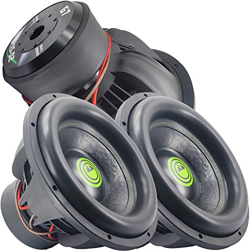Gravity G715D2 - Pair of Car Subwoofer Audio Speaker - 15 Inch Competition Grade Pressed Paper Cone, 2 Ohm DVC, Advanced Air Flow, 9600W Power for Stereo Sound System Warzone