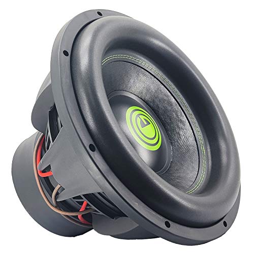 Gravity G712D2 - Single Car Subwoofer Audio Speaker - 12 Inch Competition Grade Pressed Paper Cone, 2 Ohm DVC, Advanced Air Flow, 4800W Power for Stereo Sound System Warzone