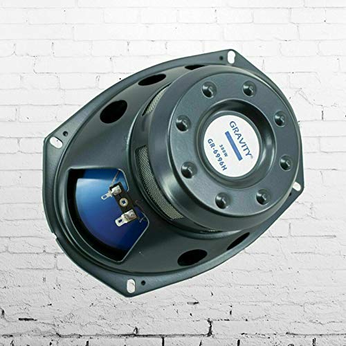 Gravity 4X GR-6996H 6x9-Inch 4-Way 760 Peak Power Total Watt CEA Rated Coaxial Car Audio Speakers with Silver Alpha Cellulose Cones and Moisture Resistant Rubber Surround