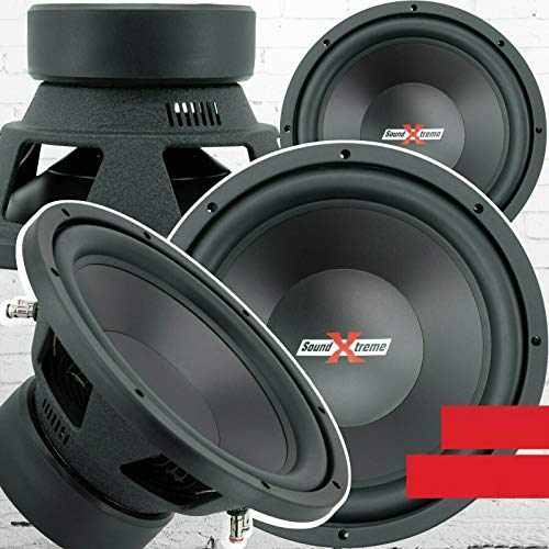 2X SoundXtreme Premium Elite ST-412 12 Inch Car Audio Subwoofer 4000 Watts Max Power for Pair Dual 4 Ohm Voice Coil High Power Bass Surround Sound 12