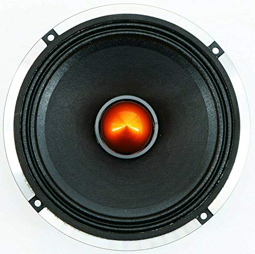 Gravity WZL6 6.5-Inch Car Audio Coaxial Speaker Midrange Bullet Loud Speaker 800Watts Peak Power 4 ohm Impedance Per Voice Coil with High Energy Magnet Composition