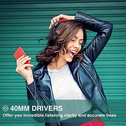 Ausdom AH2 - Wireless Bluetooth Over Ear Foldable Headphones