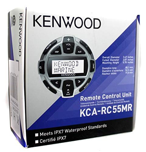 Kenwood KCA-RC55MR Wired Marine LCD Remote Control for Marine Receivers with IPX7 Protection