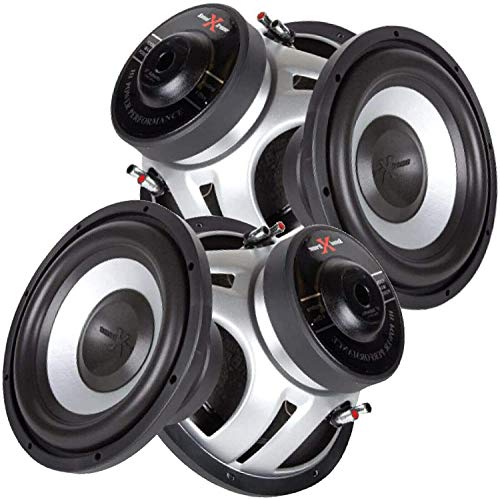 2X Soundxtreme ST-1052 10 Inch 2200 Watts Max Power for Pair Elite Car Audio Stereo Subwoofer Dual 4 Ohm Voice Coil Configuration Competition 10