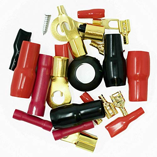 X-Brand SX-BCC4AB Complete 3000 Watts 4 Gauge Amplifier Installation Wiring Kit Blue Premium 3 Feet FT 4 Gauge GA Ground Cable / Inline AGU Fuse Holder & 80A Fuse Included