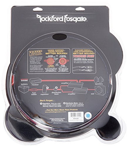Rockford Fosgate RFK4D - 4 Awg Complete Installation Kit