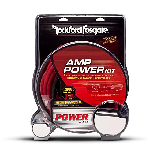 Rockford Fosgate RFK8 8 AWG Power Only Amplifier Install Kit