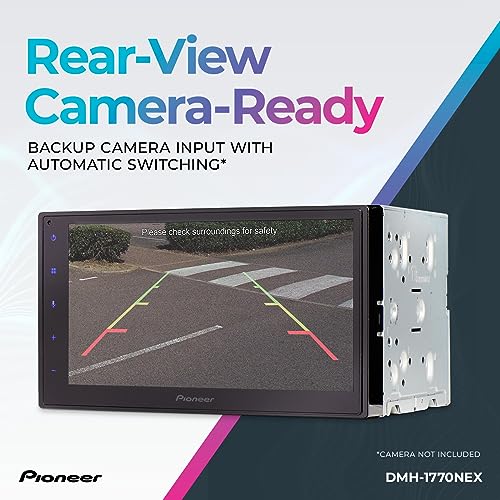 PIONEER CAR DMH1770NEX 6.8-inch Capacitive Touchscreen, Bluetooth, Back-up Camera Ready Android Auto, Apple CarPlay, SiriusXM-Ready - Multimedia Digital Media Receiver