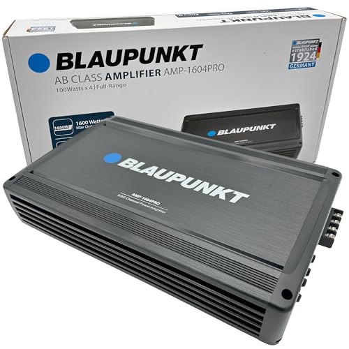 Blaupunkt AMP1604PRO - Car Audio 4/3/2-Channel Full Range 2 Ohm Stable Amp Amplifier 1600 Watts