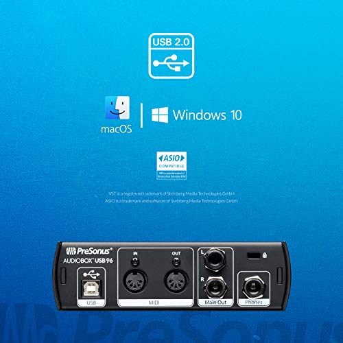PreSonus AudioBox 96 25th Anniversary USB Audio Interface with Studio One Artist DAW Recording Software