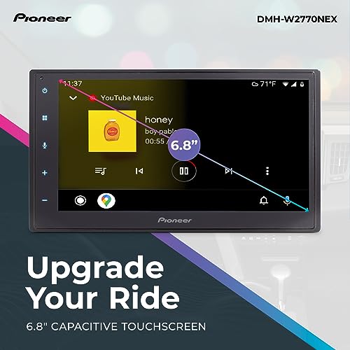 Pioneer DMH-W2770NEX Digital Multimedia Receiver With Wireless Apple CarPlay and Android Auto, 6.8