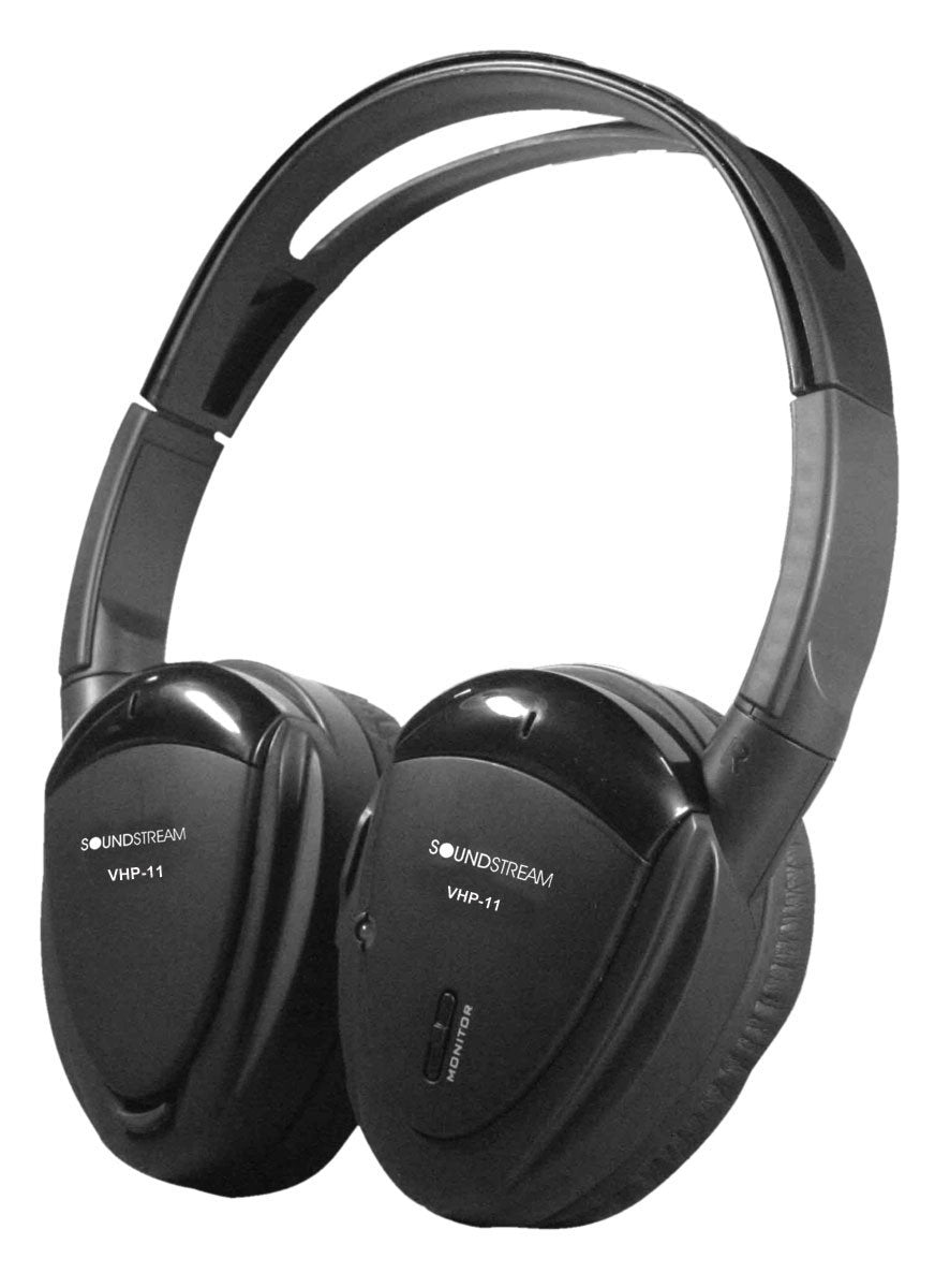 Soundstream VHP11 SingleChannel IR Foldable Headphones with Storage