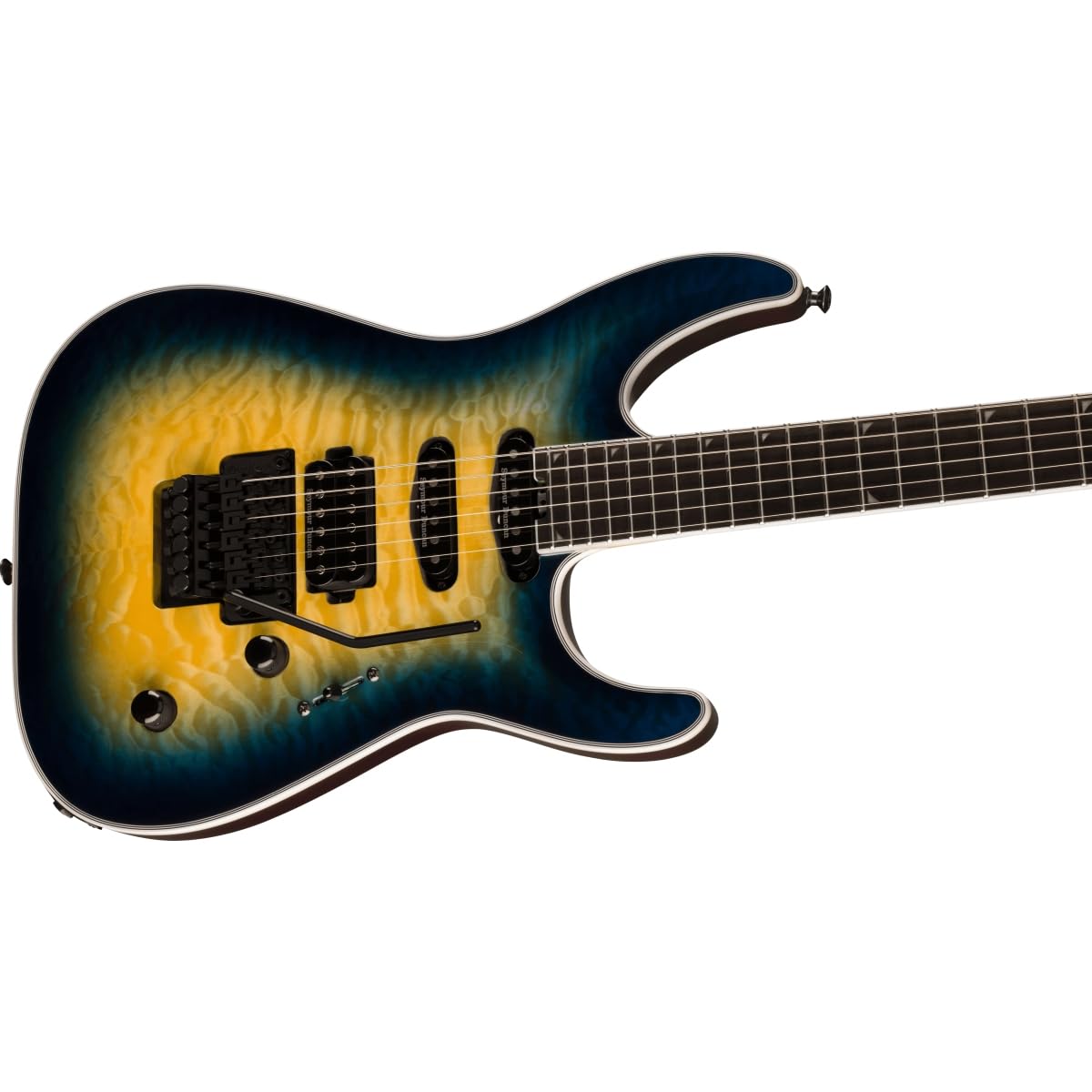 Jackson Pro Plus Series Soloist SLA3Q Electric Guitar - Amber Blue Burst