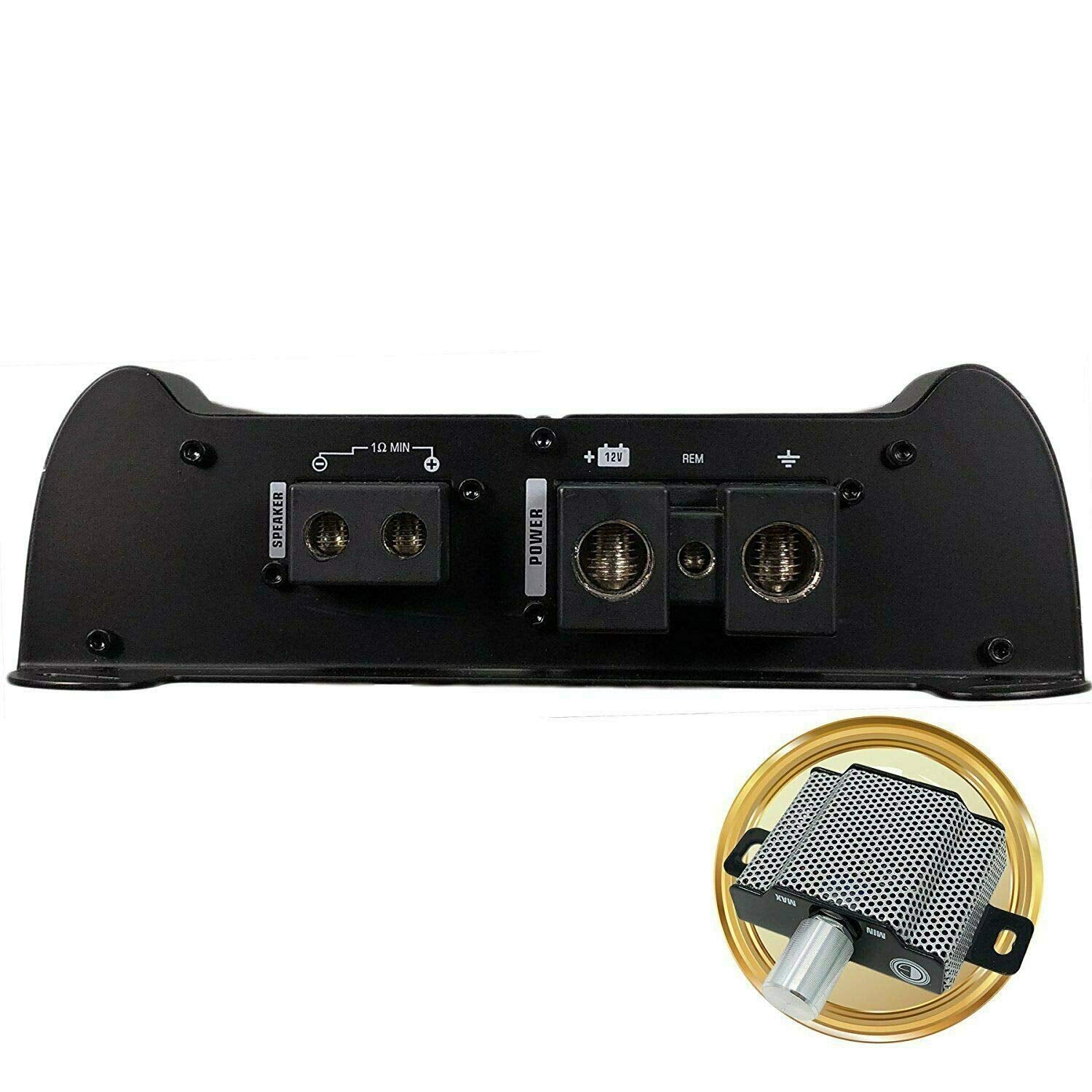 Gravity 8000.1D Class D Car Amplifier - 8000 Watts, 1 Ohm Stable, Digital, Monoblock, Mosfet Power Supply, Great for Subwoofers (2nd Generation) with SoundXtreme AP6 Bass Machine Bundle